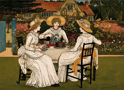Garden party  Credit Wellcome Library, London  - Creative commons attribution