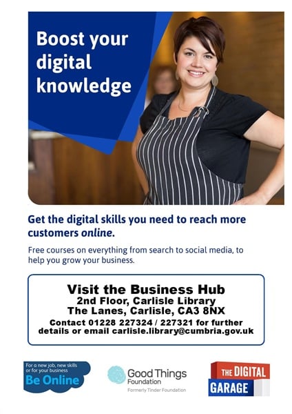 Are you a SME, sole trader, or thinking of starting up your own business? Carlisle Library can help!