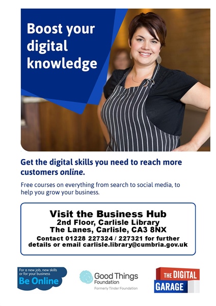 Are you a SME, sole trader, or thinking of starting up your own business? Carlisle Library can help!