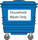 Blue refuse eurobin image